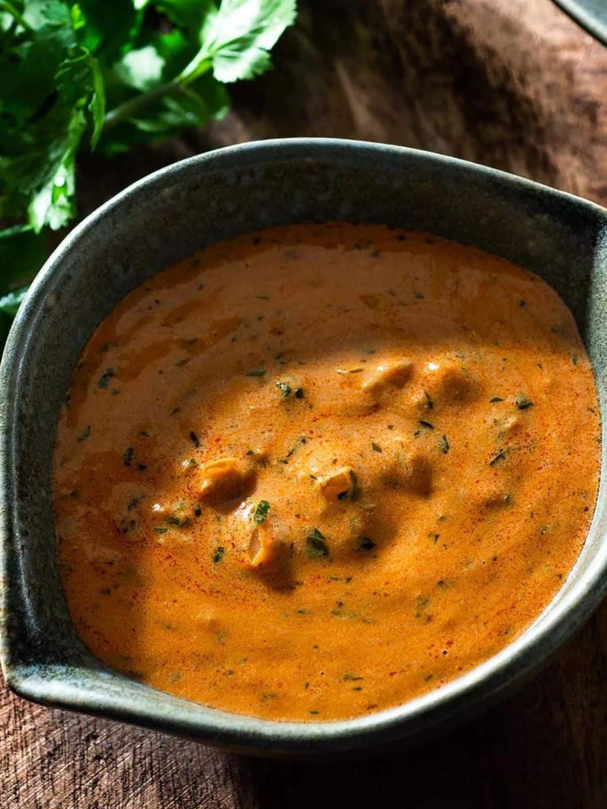 a bowl of smoked paprika sauce