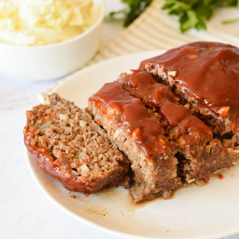 The BEST One Pound Meatloaf Recipe - caramel and cashews