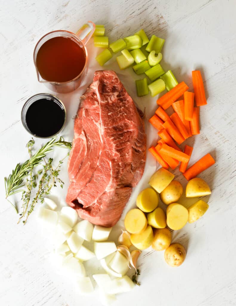 Dutch Oven Pot Roast caramel and cashews