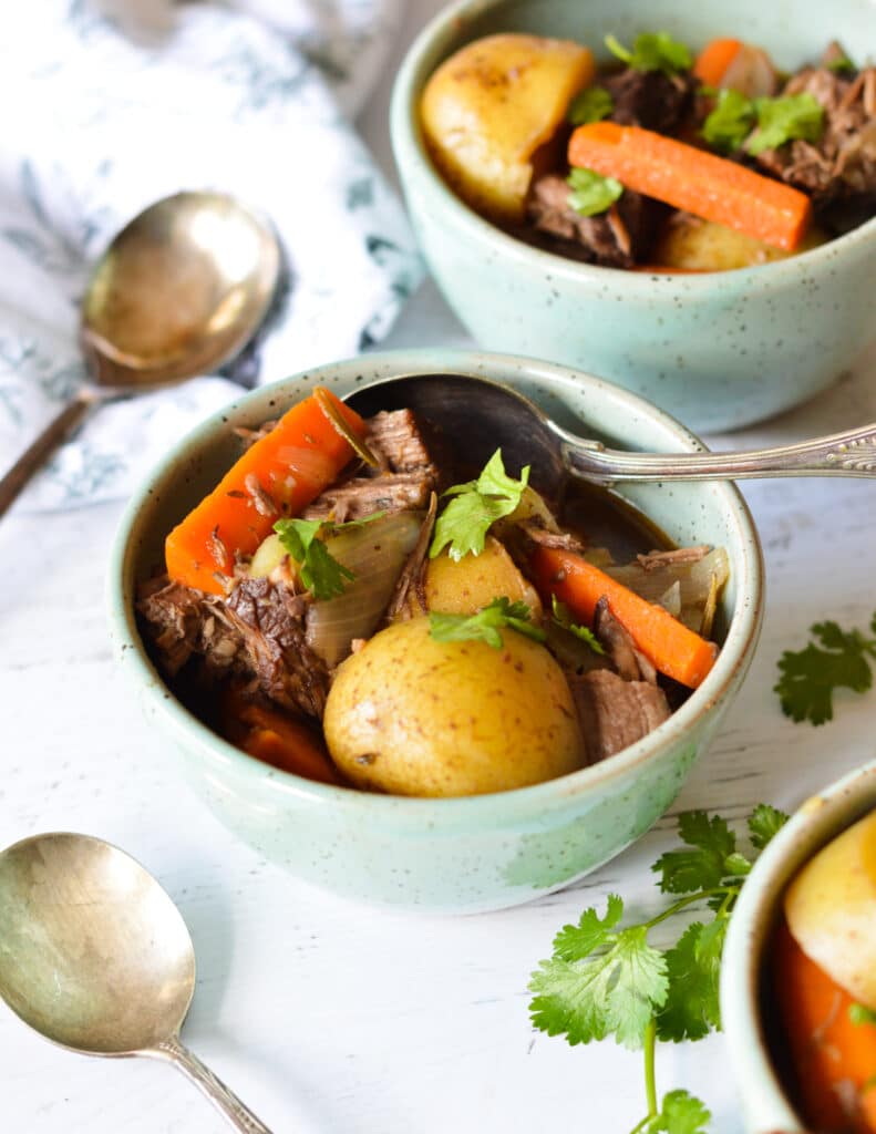 Dutch Oven Pot Roast caramel and cashews