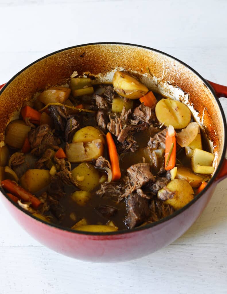 Dutch Oven Pot Roast - caramel and cashews