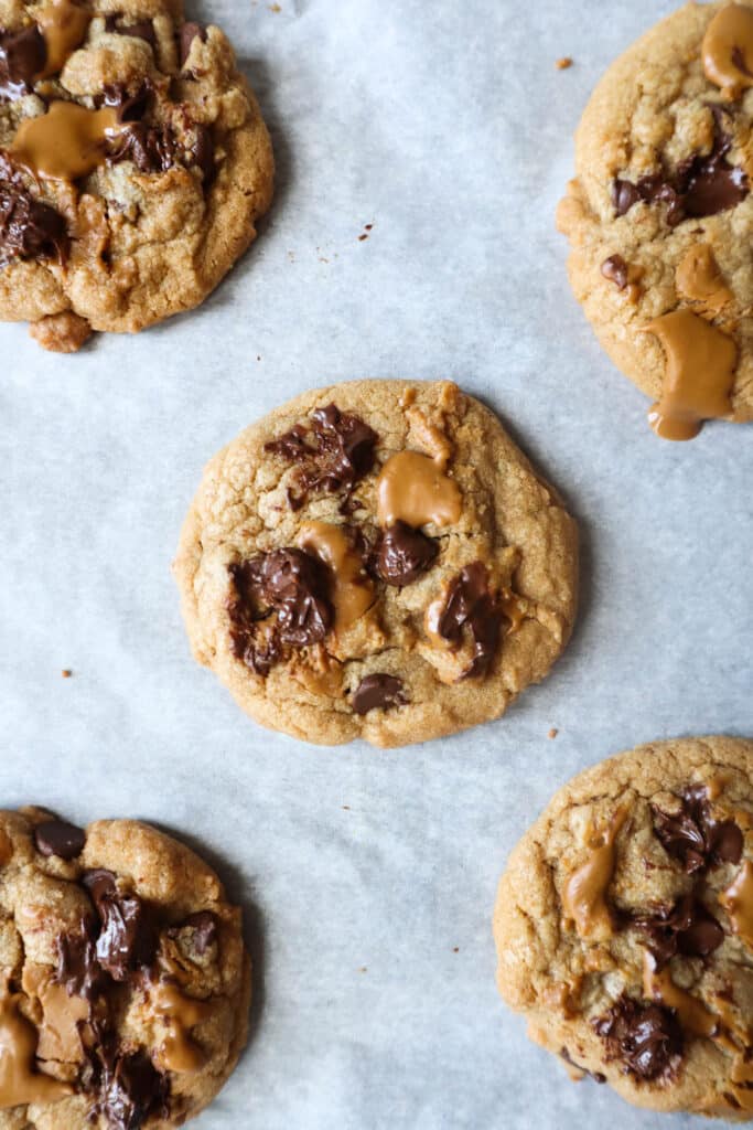 biscoff and chocolate chip cookies.