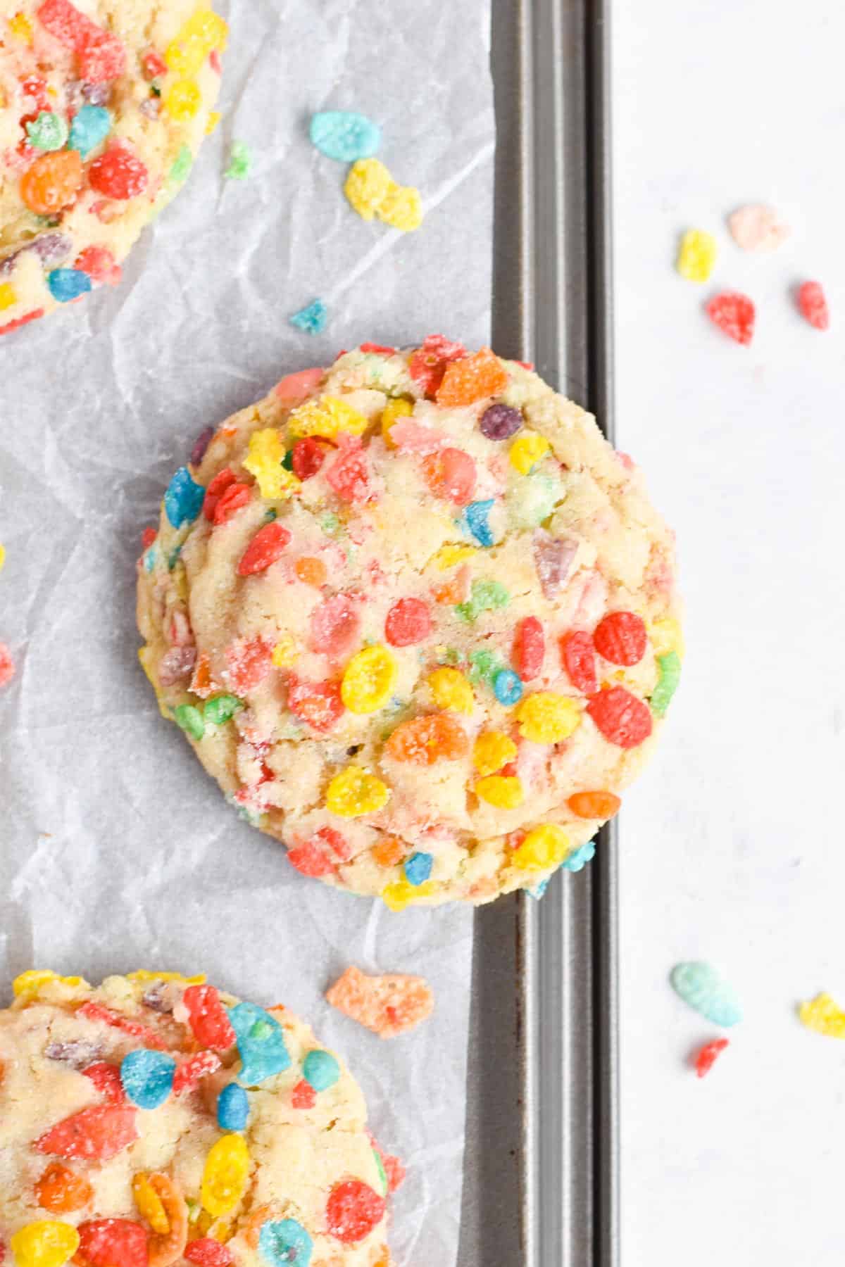 fruity pebble cookie