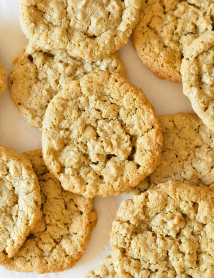 Oat Flour Oatmeal Cookies caramel and cashews