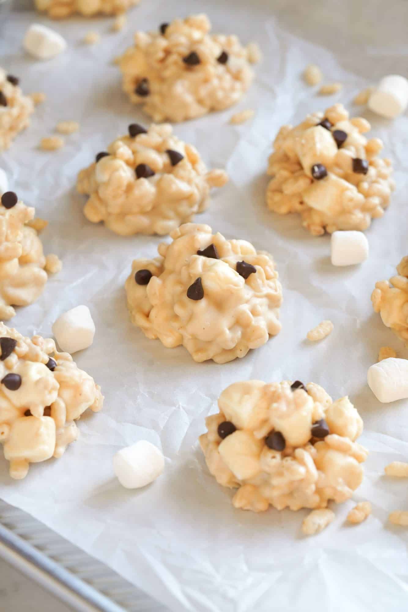 avalanche cookies with mini chocolate chips. 