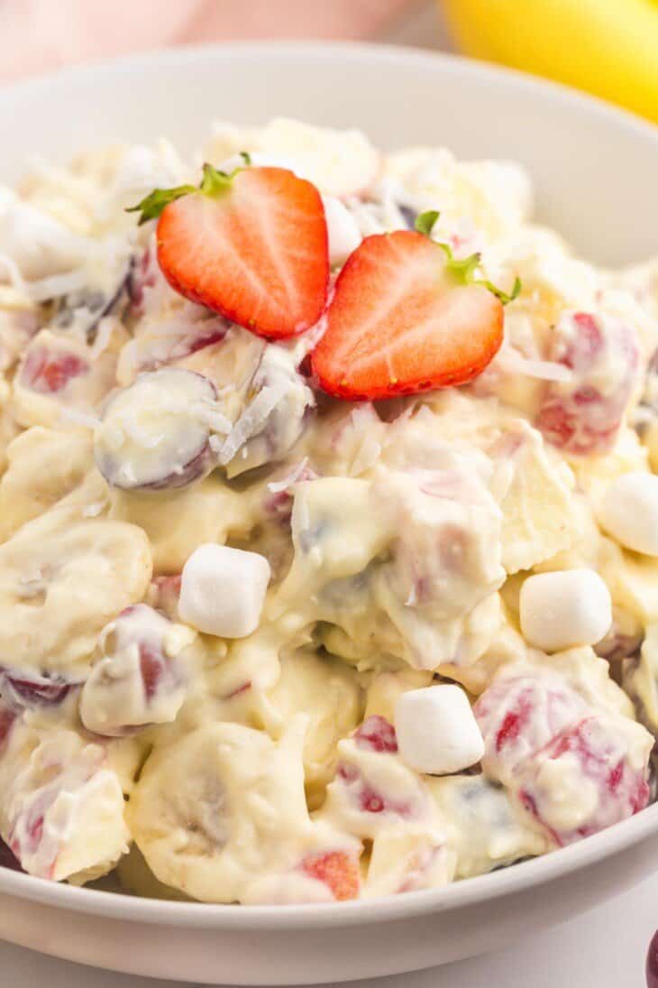 creamy fruit salad