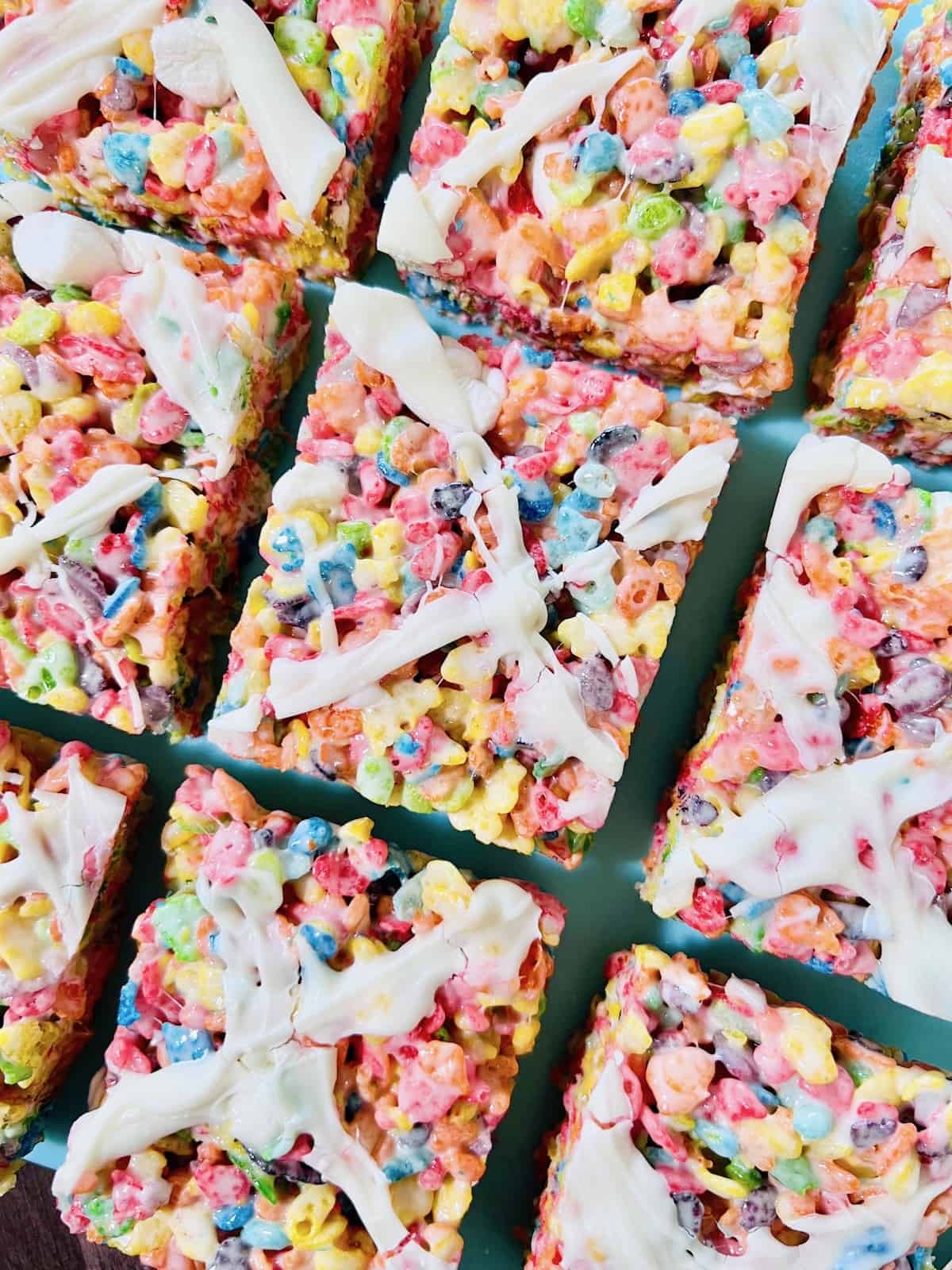 fruity pebbles cereal bars. 