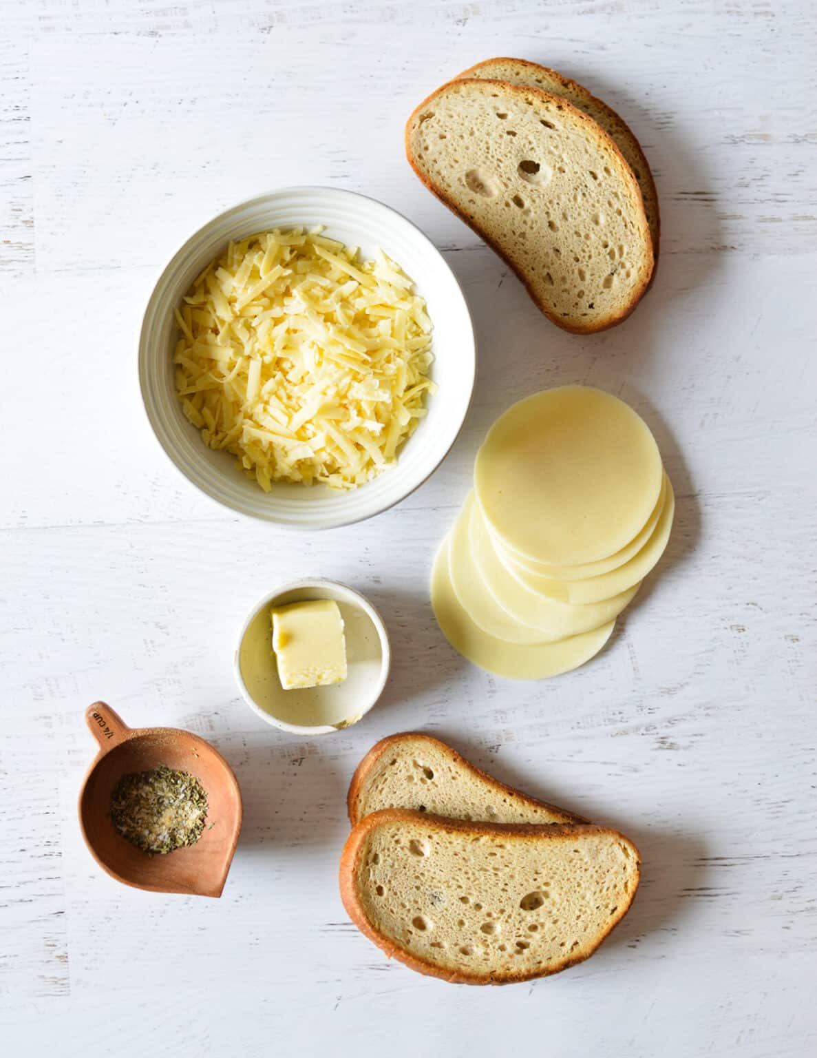 Provolone Grilled Cheese caramel and cashews