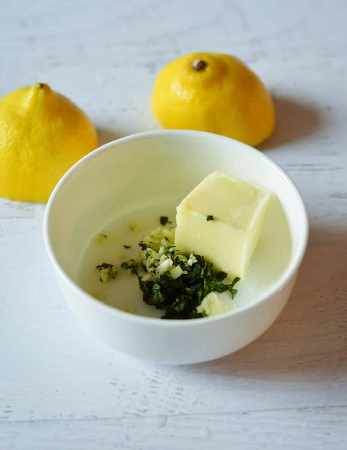 Baked Swordfish with Lemon Basil Butter caramel and cashews