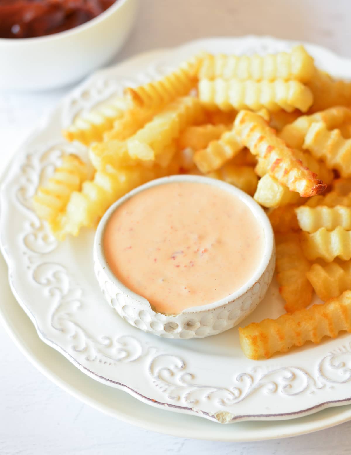 a bowl of chipotle mayo. 