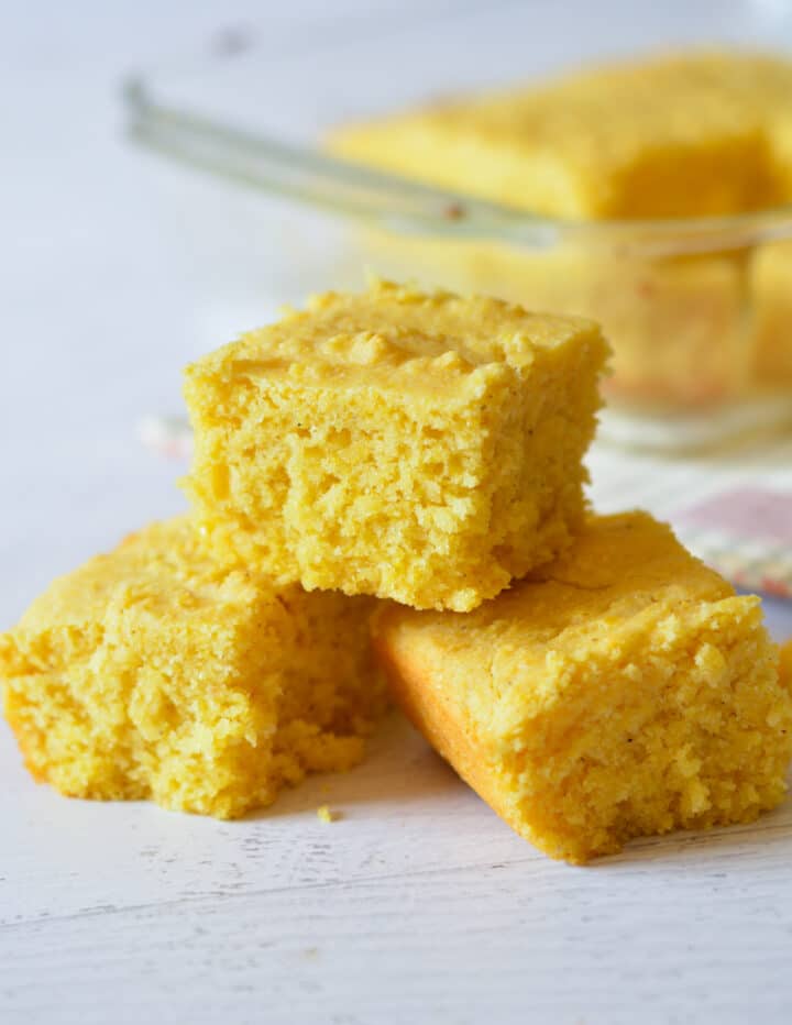 Best Cornbread without Eggs caramel and cashews