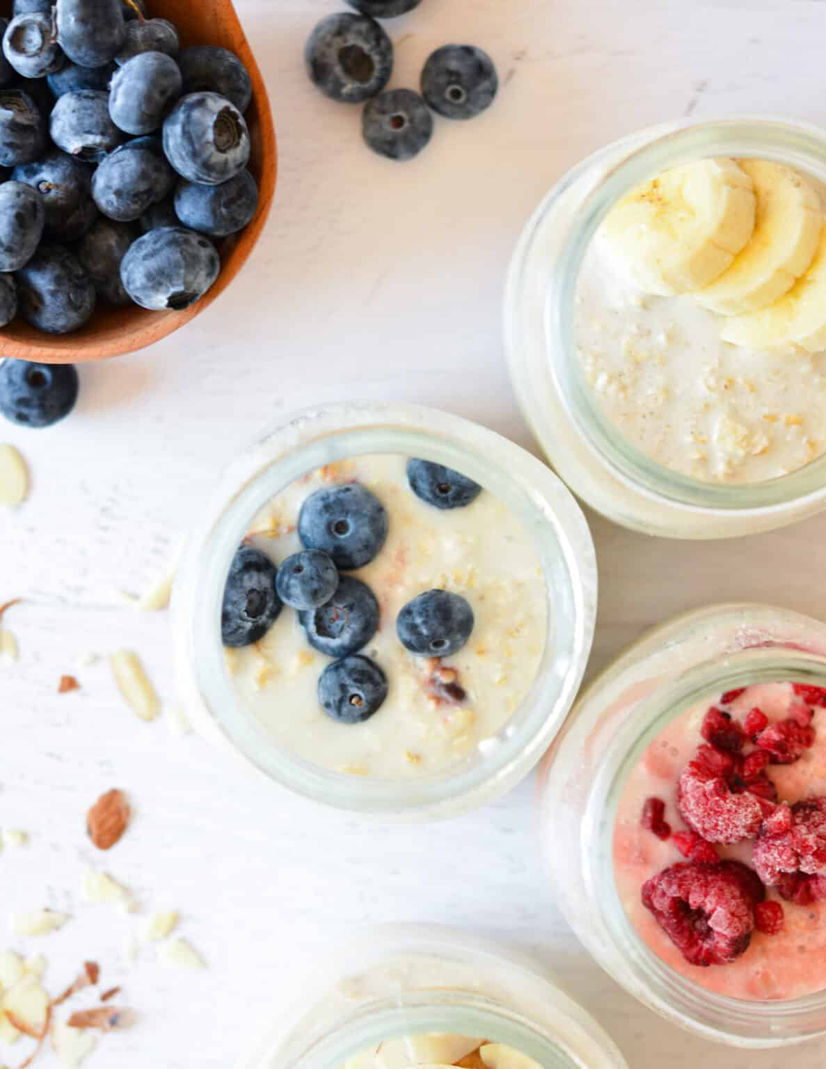 Overnight Oats with Instant Oatmeal Packets - caramel and cashews