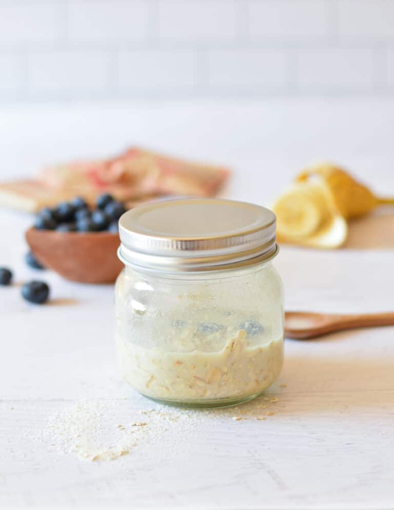 Overnight Oats with Instant Oatmeal Packets caramel and cashews