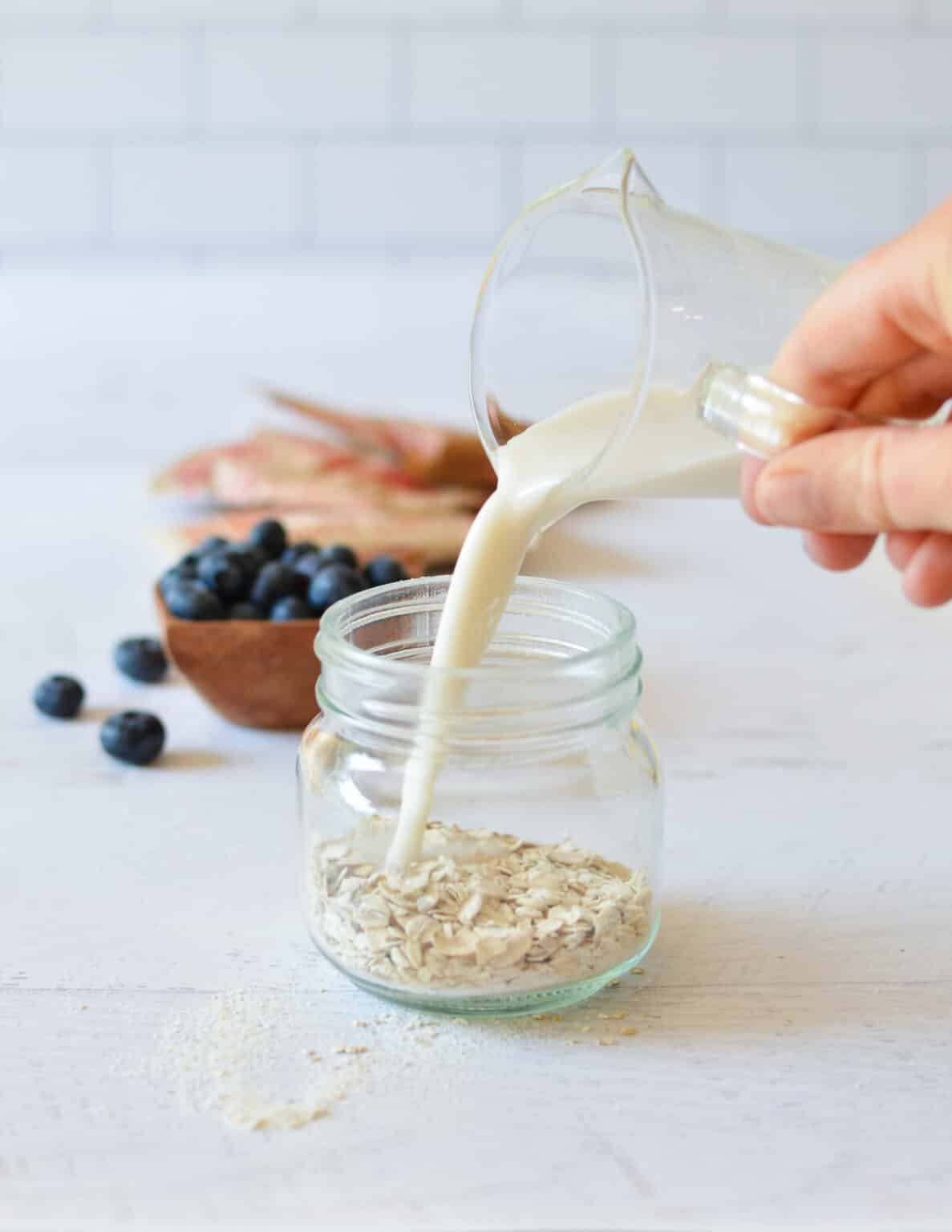Overnight Oats with Instant Oatmeal Packets caramel and cashews