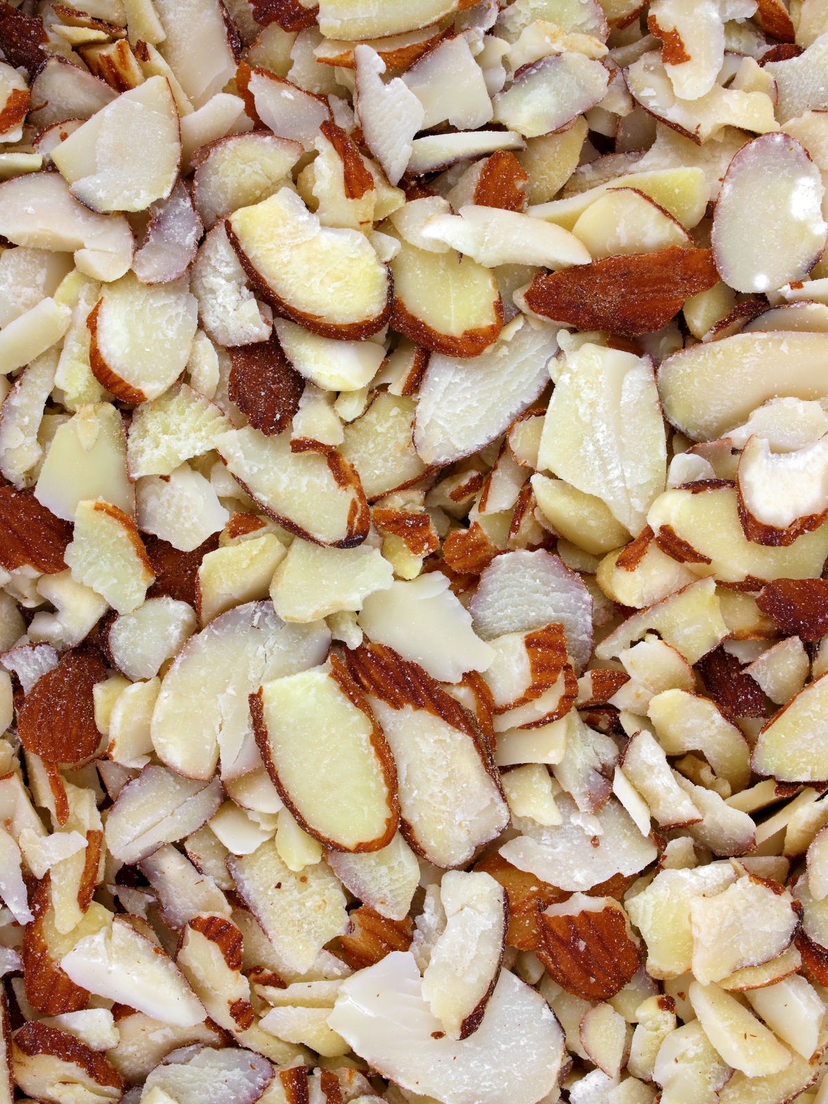 sliced almonds.