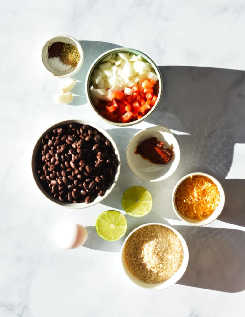 Spicy Black Bean Burger - caramel and cashews