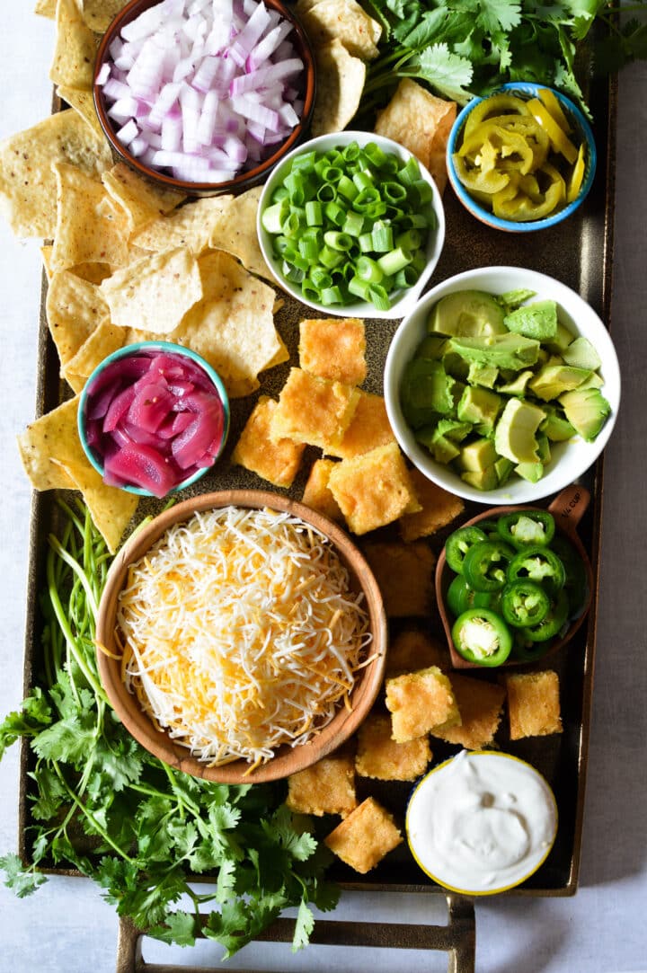 Ultimate Chili Bar + Toppings! - caramel and cashews