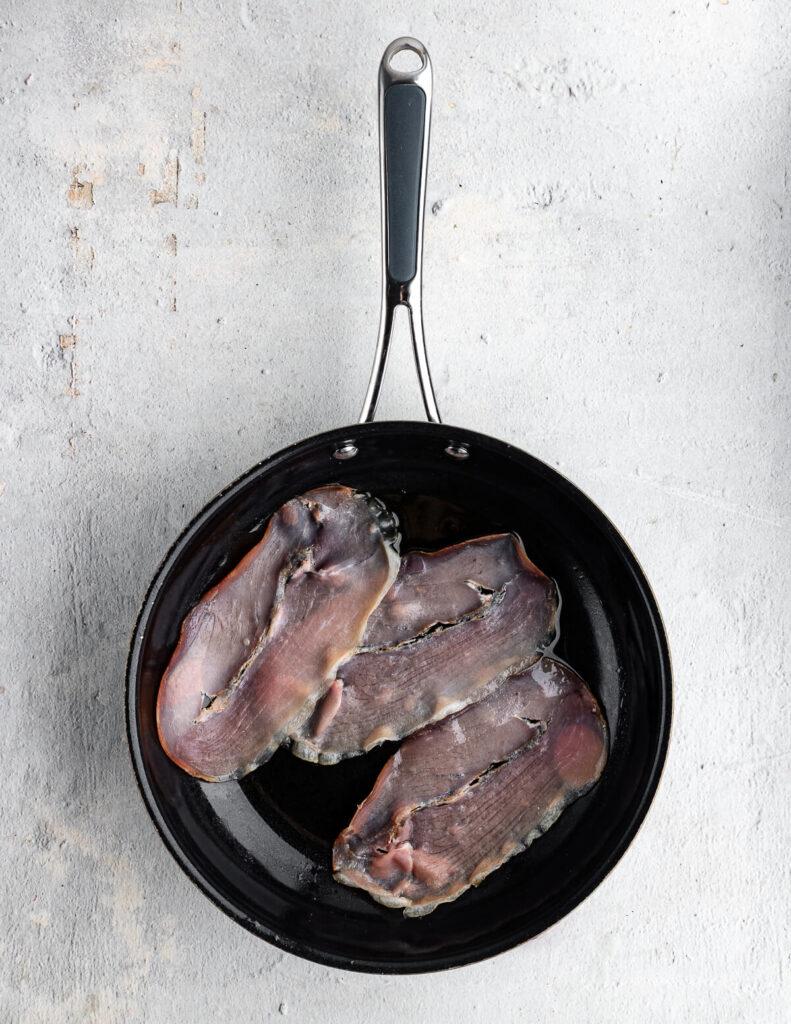 prosciutto in a skillet