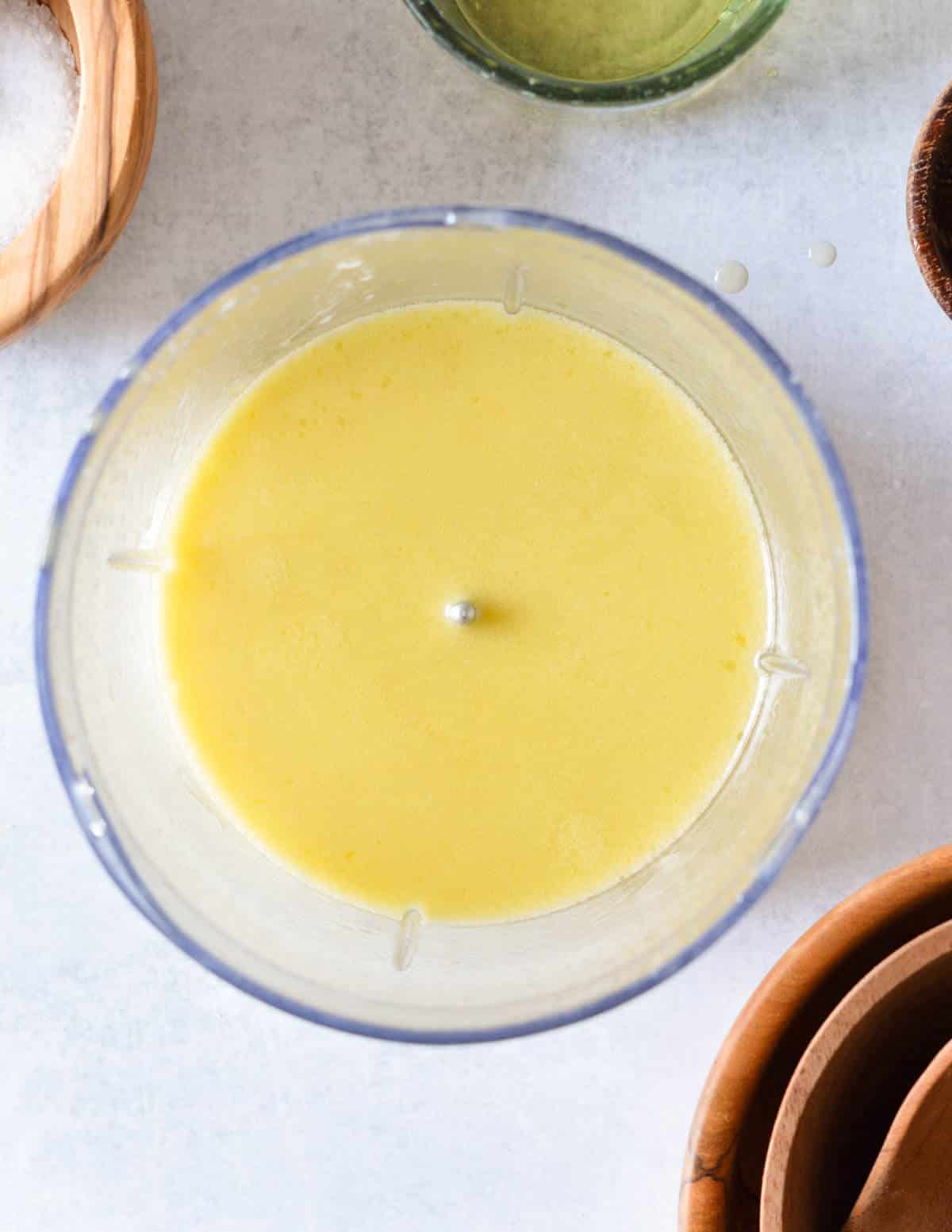 apple maple vinaigrette in a small food processor.