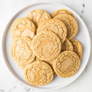 a plate of cornmeal cookies