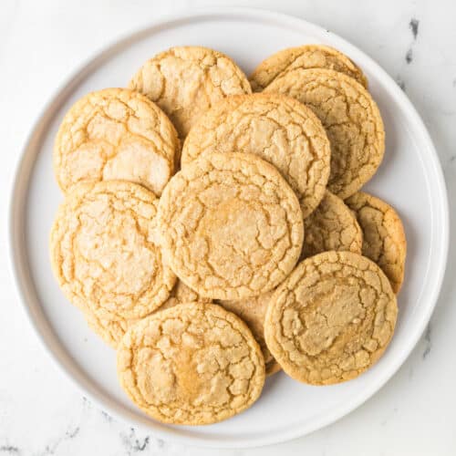 a plate of cornmeal cookies